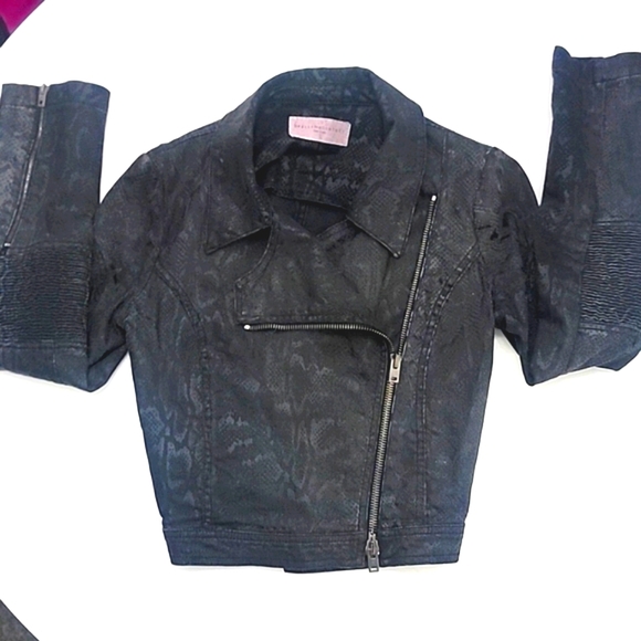 Stella McCartney snakeskin moto jacket - Picture 2 of 11